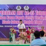 Wabup Djira Buka Perayaan HUT ke-15 PKBGT Klasis Sultengtim di Morut
