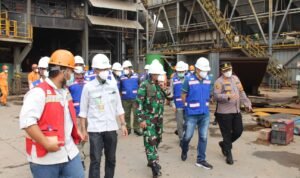 Pj Bupati Morowali Dampingi Kemenko Marves Tinjau Lokasi Ledakan Tungku PT ITSS