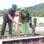 Peringati HUT Ke-76 Korem 141 Toddopuli, Kodim 1403 Ziarah ke TMP Salobulo