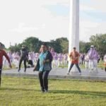 Peringati Hardiknas, Pemkab Luwu Gelar Senam dan Jalan Sehat