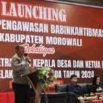 Jadi Narasumber di Launching Pengawasan Bhabinkamtibmas, Kapolres Morowali Harap Tercipta Pilkada yang Aman dan Damai
