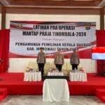 Jelang Pam Pilkada, Polres Morowali Gelar Latpraops Mantap Praja Tinombala 2024