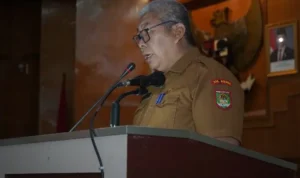 Rapat Paripurna DPRD Kabupaten Asahan Dalam Acara Pengumuman Usulan Penetapan Pemberhentian Bupati dan Wakil Bupati Asahan