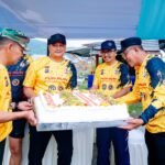 HUT Bhayangkara ke-79, Kapolres Morut Dapat Kejutan Ultah ke-41 di Tengah Semarak Fun Run