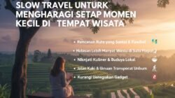 Tips Melakukan Perjalanan Slow Travel Untuk Menghargai Setiap Momen Kecil di Tempat Wisata